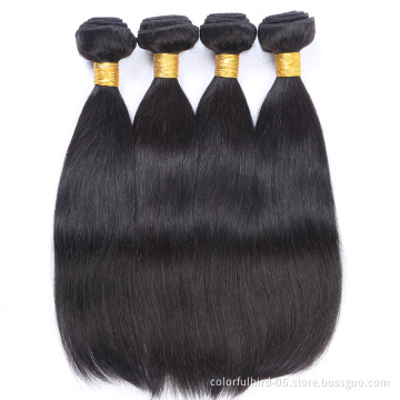 Wholesale 100% Human Hair Weave Bundles Unprocessed Virgin Brazilian straight Hair Extension bundles human hair